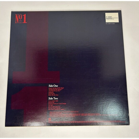 Vintage Eddie Rabbitt #1’s LP Vinyl Record (1985) - Picture 2 of 2